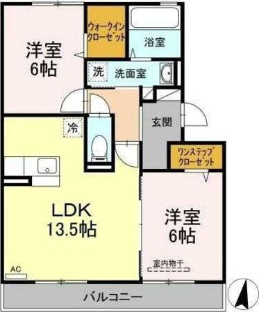 カルチェ　Ａｓｕｋａの物件間取画像